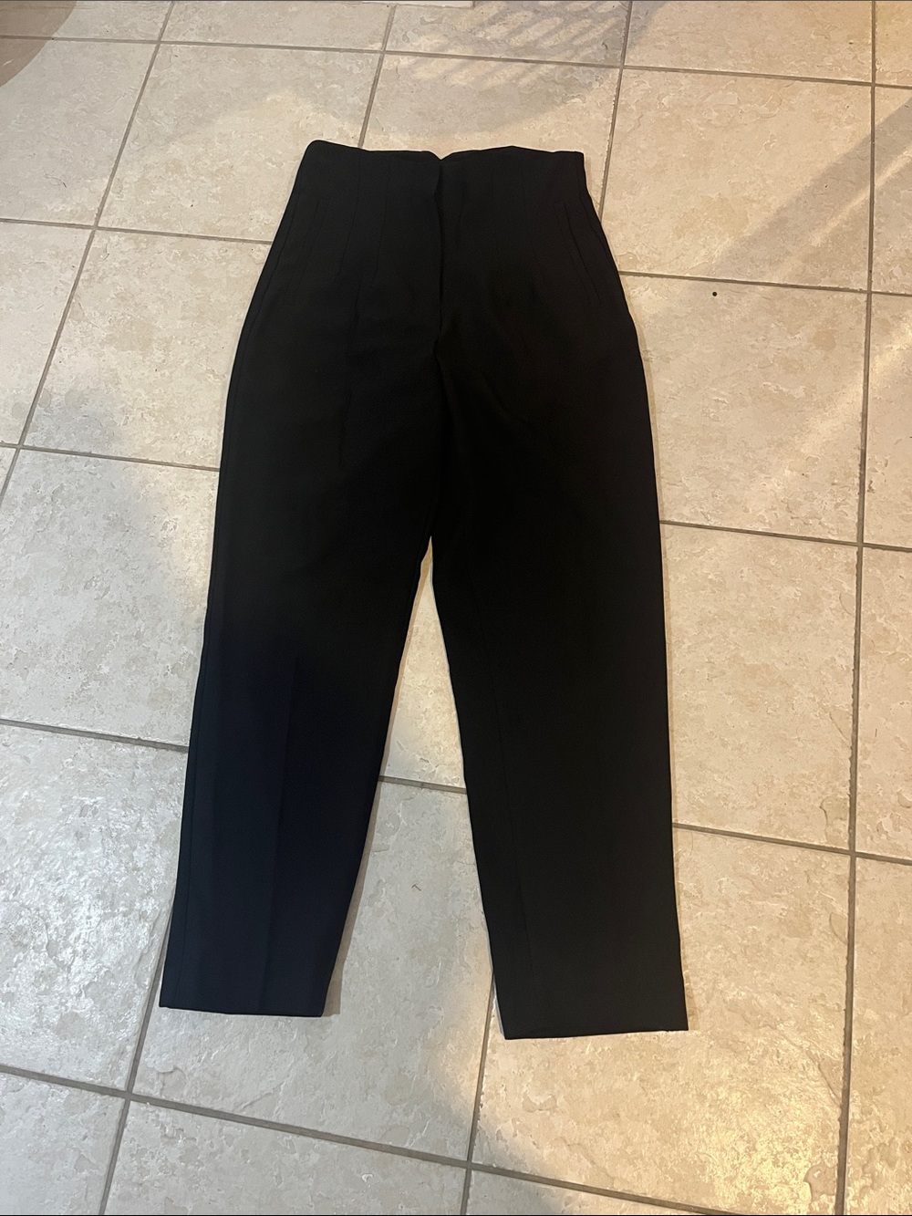 Zara High-Waist Black Tailored Shorts Dress